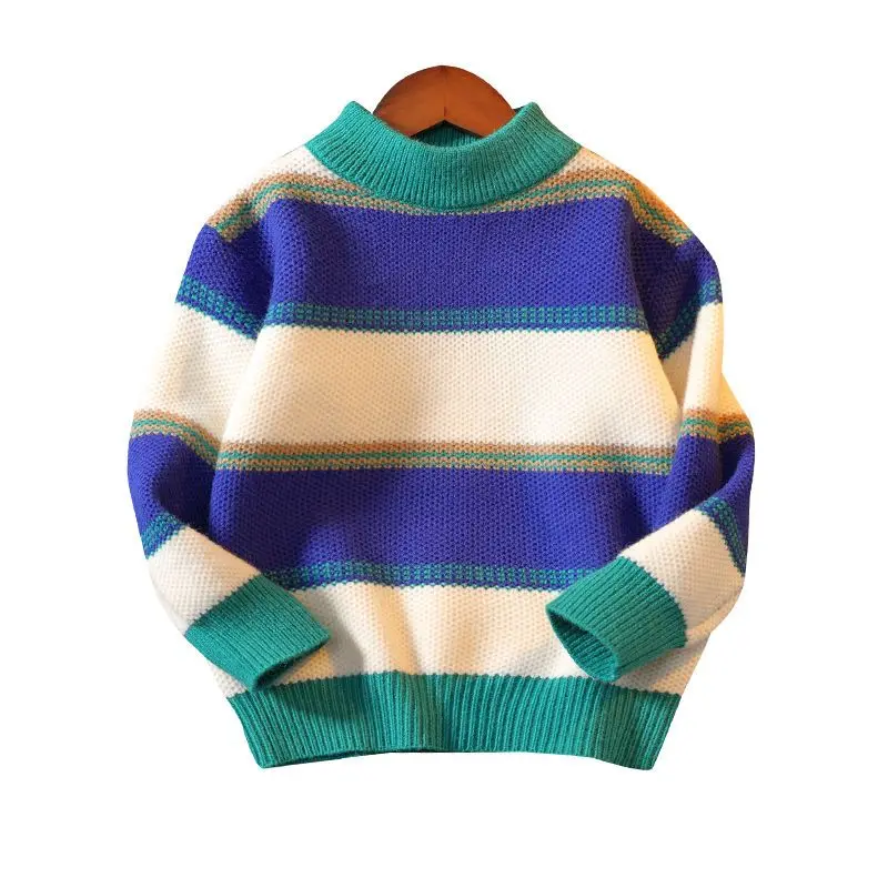 ملابس الأطفال ملابس الأولاد محبوك سترة 2025 جديد الربيع والخريف 12 الشتاء الاتجاه الطفل الصبي البلوزات 2 7 8 9 11 13 10 14Y #6