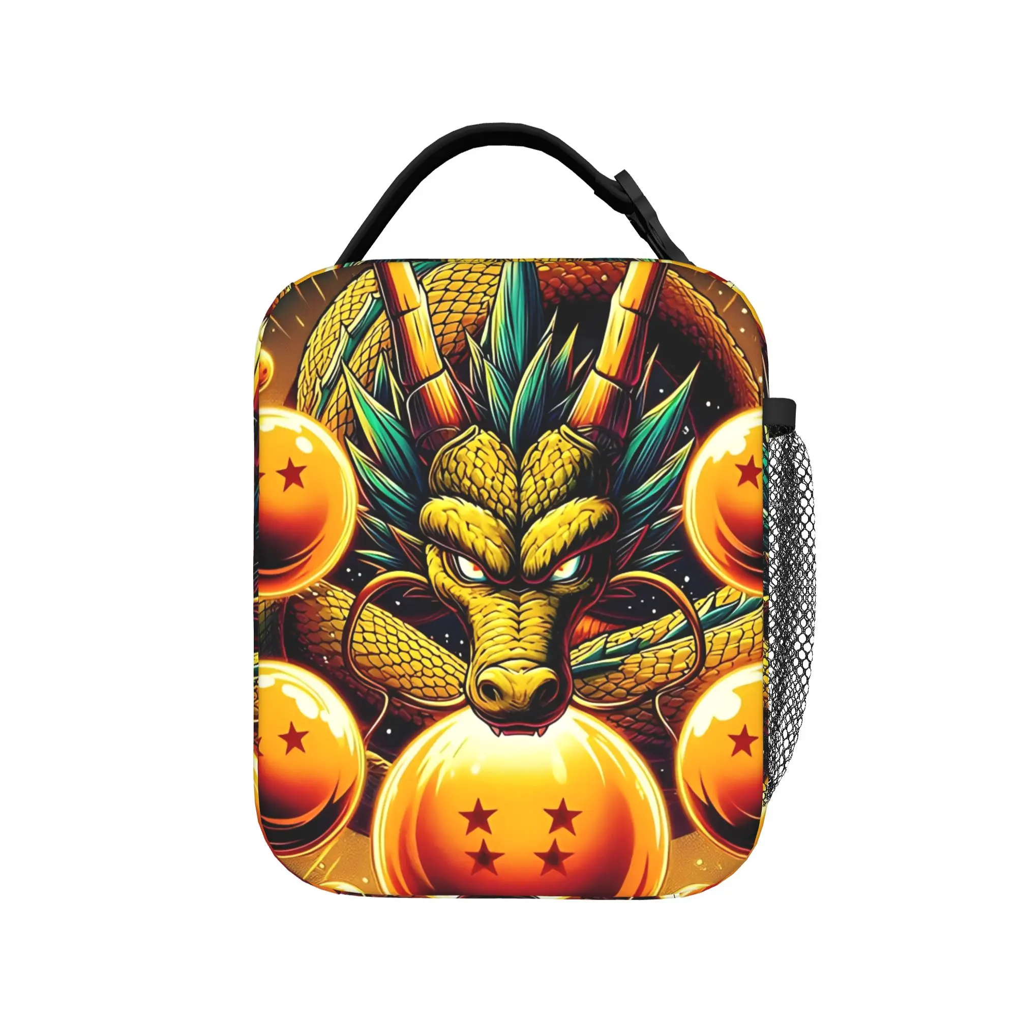 D-Dragon Ball Thermal Insulated Lunch Bags for Picnic Japanese Anime Portable Food Container Bags Cooler Thermal Lunch Boxes