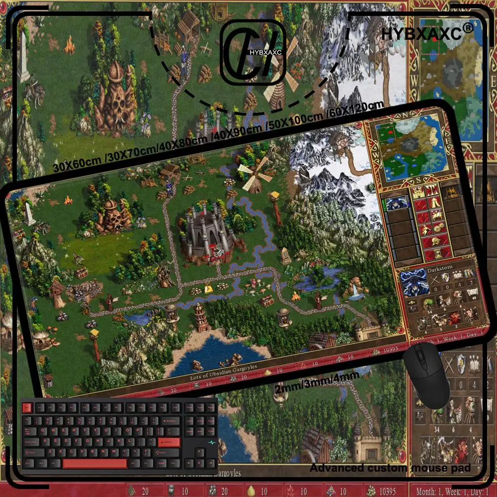 400X900 Laptop Keyboard Pad Heroes Of Might And Magic 3 Mats Pc Gamer Computer Accessories Mouse Carpet Gaming Large Mause Pads