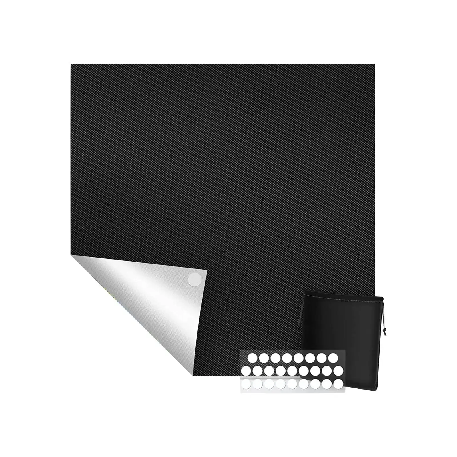 Portable Blackout Curtain Window Curtains Door Curtain Window Treatment Drapes Temporary Curtain for Bedroom Study Decoration