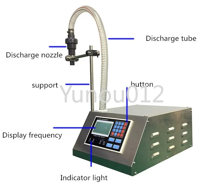 LH-852 automatic filling machine viscous liquid shampoo honey special quantitative liquid filling machine 110V 220V