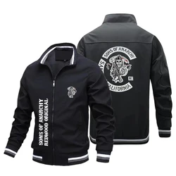 American TV series' Anaki's Son 'print pattern American street fashion men's bicycle Y2K night outdoor jacket s-5XL