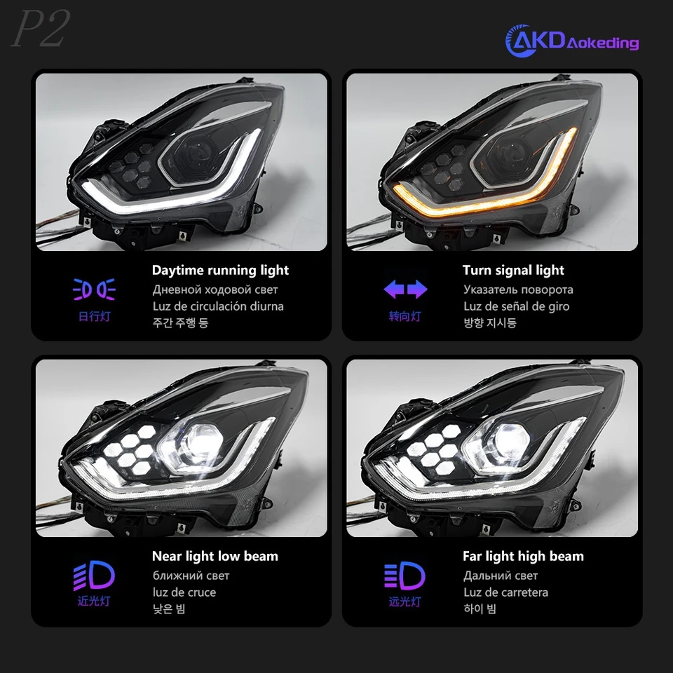 スズキスイフト2018-2021用ヘッドライト,キセノンレンズ付き車載