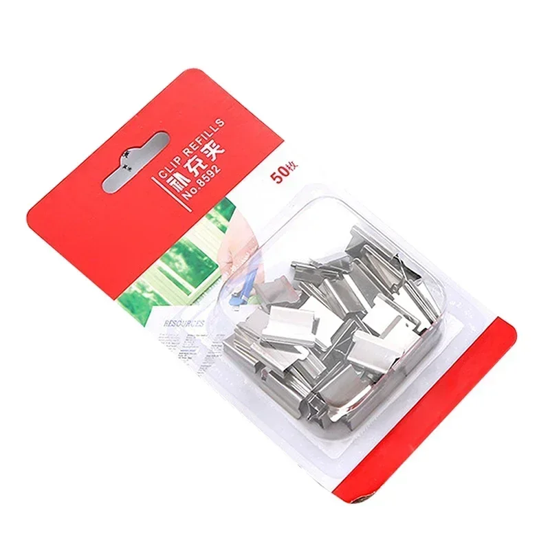 Fast Clam Clip Dispenser Metal Refill Clips for School Office Student  Push Clip Device Portable Handheld Paper Binder Clips