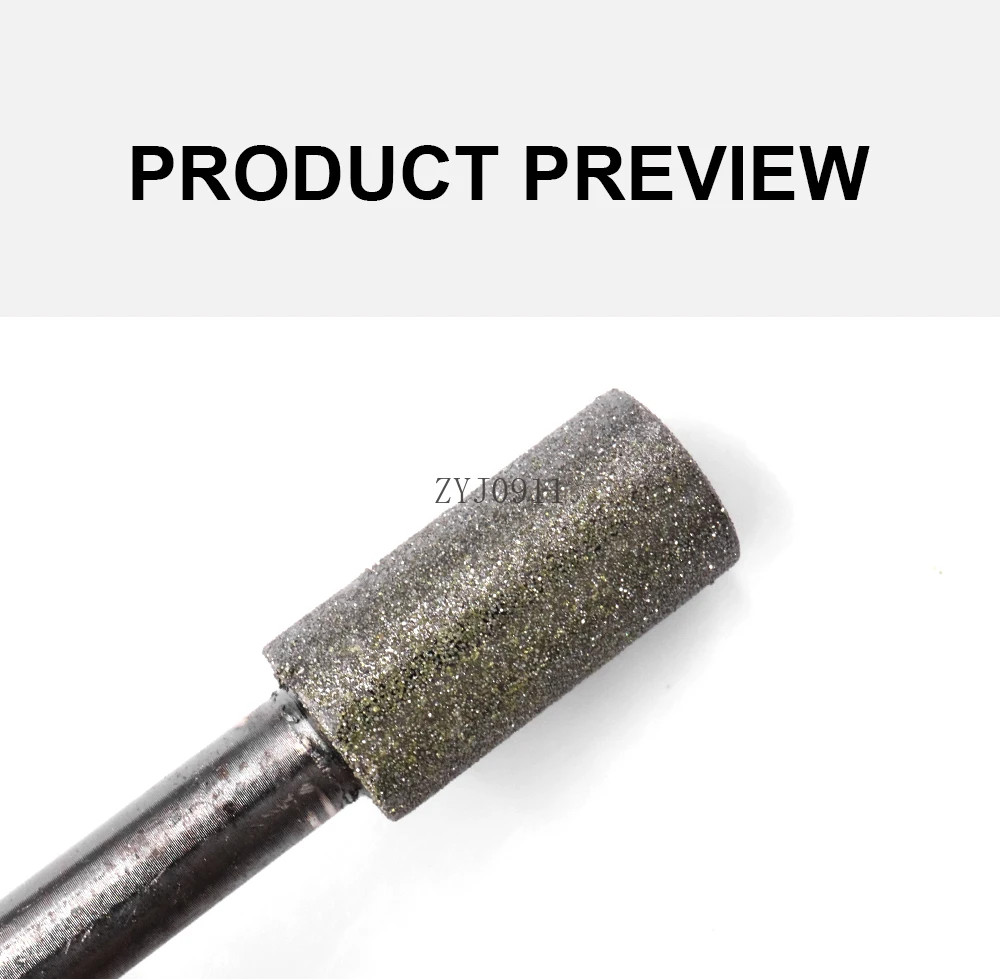 : Testa di molatura cilindrica diamantata Testa di sabbia fine Testa elettrica Rettifica e lucidatura della giada