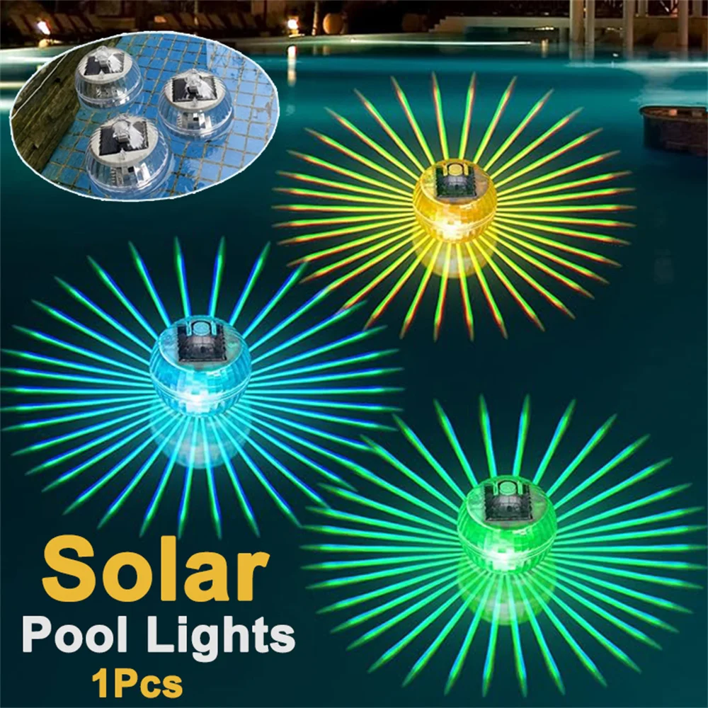 

NEW Led Solar Floating Lamps Swimming Pool Ball Solar Panel Powered Pond Drift Waterproof Glow Show Disco Color Changing lights