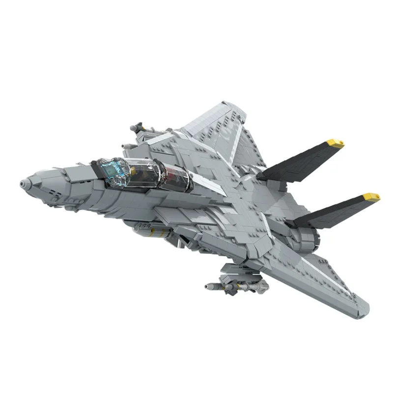 MOC-133285 F-14D Super Tomcat Aircraft Model Building Block Toy Gift Boys Love Collecting Bricks Gift
