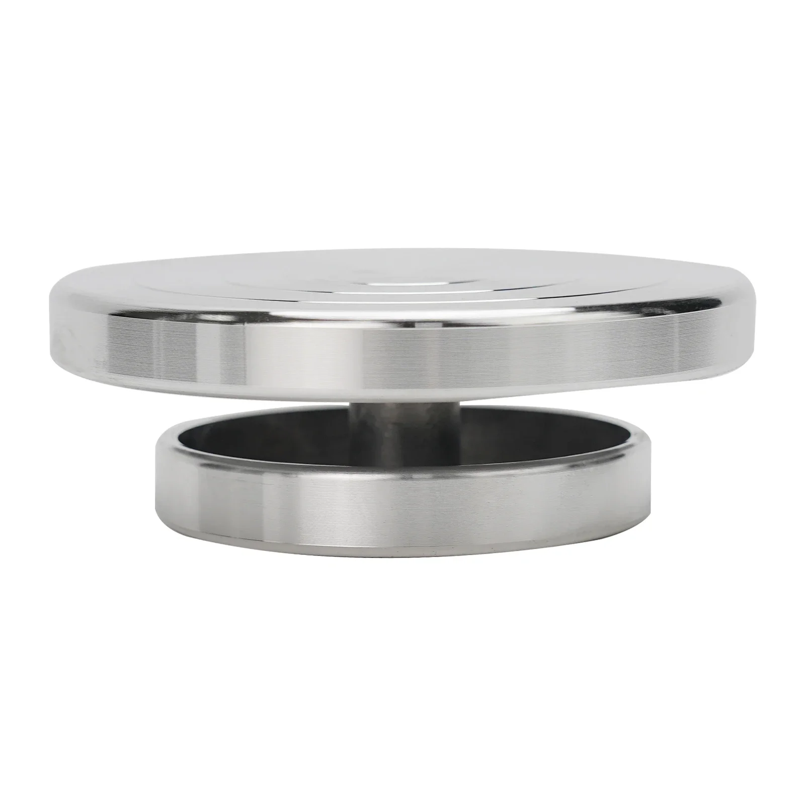 Aluminum Alloy Pottery Turntable For Sculptures Models Cakes And More Double Sided Rotating Base For 360 Degree Access