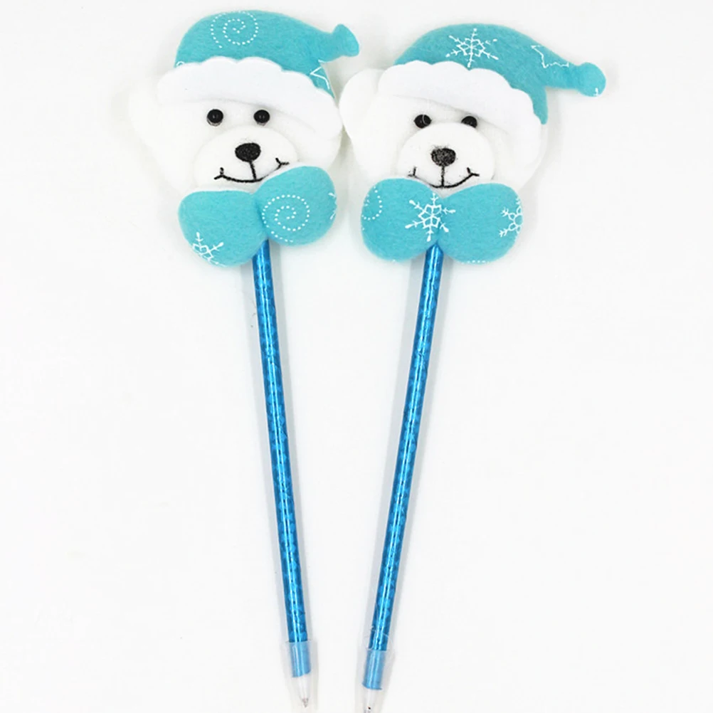 

12pcs Christmas Themed Ballpoint Pens Adorable Decorations Gifts Party Favors Office School Stationery Supplies (Mixed Style)