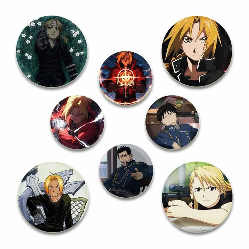 Anime Fullmetal Alchemist Enamel Pins Handmade Brooches for Clothes Backpack Decoration Cartoon Badge Jewelry Accessories Gifts