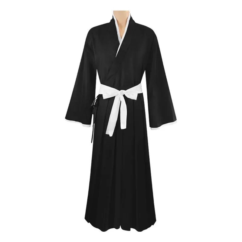 Nene 2025 Bleach Kuchiki Rukia Cosplay disfraces Halloween carnaval fiesta hombres negro Kimono Anime Show ropa peluca conjunto