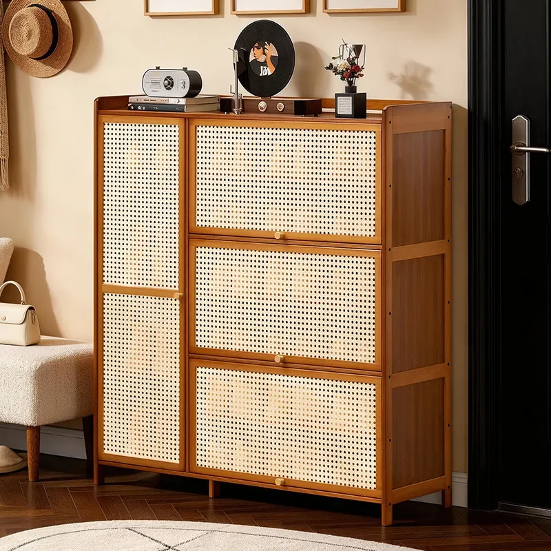 For Home Entryway Simple Shoe Cabinet Floor to Ceiling Multi Layer Storage Rack Integrated Shoe Organizer for Door Corridor