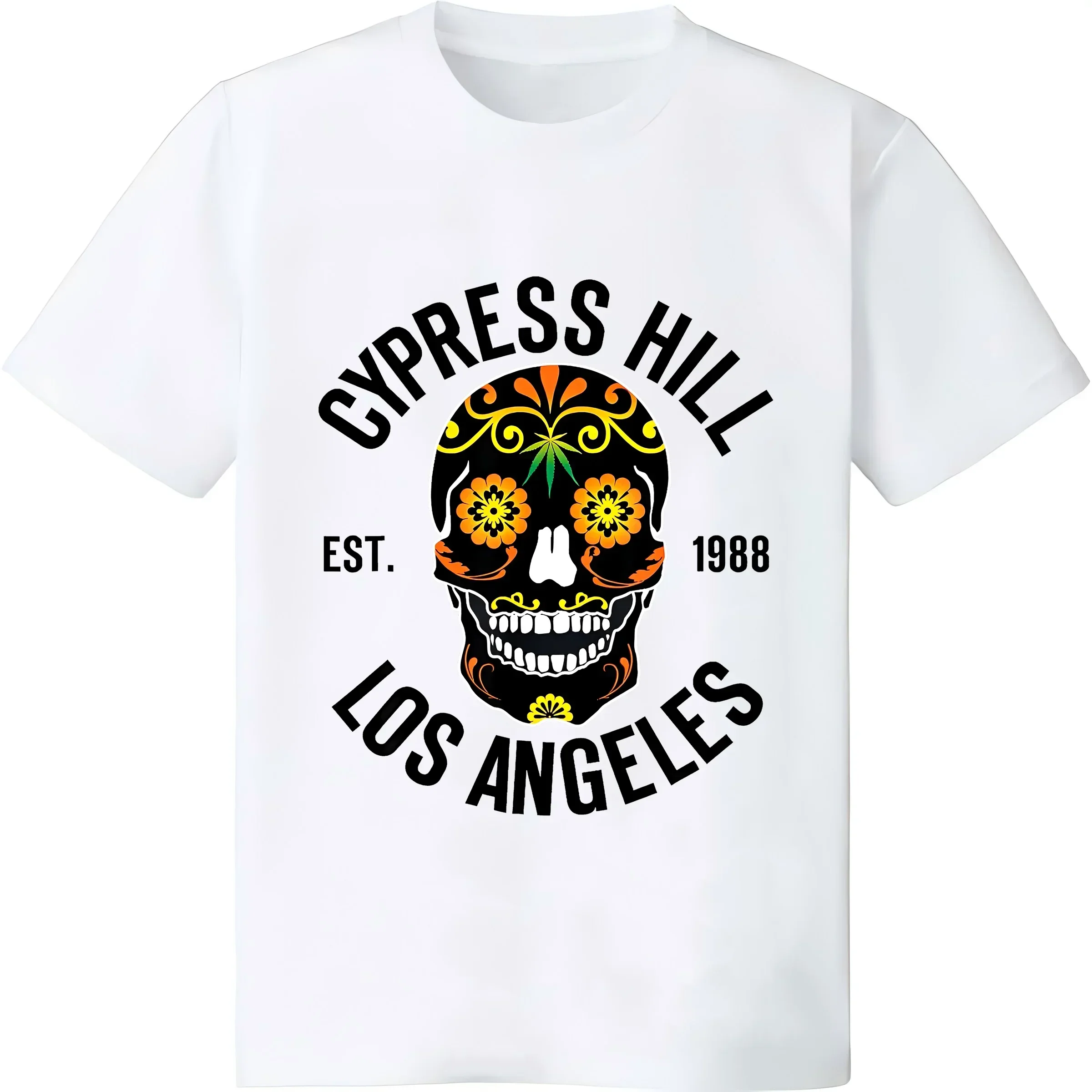 2026 New Cypress Hill-Day of The Dead Printed Graphic T-shirts Men's and Kids T-shirts Short-sleeved T-shirts Men's Clothing