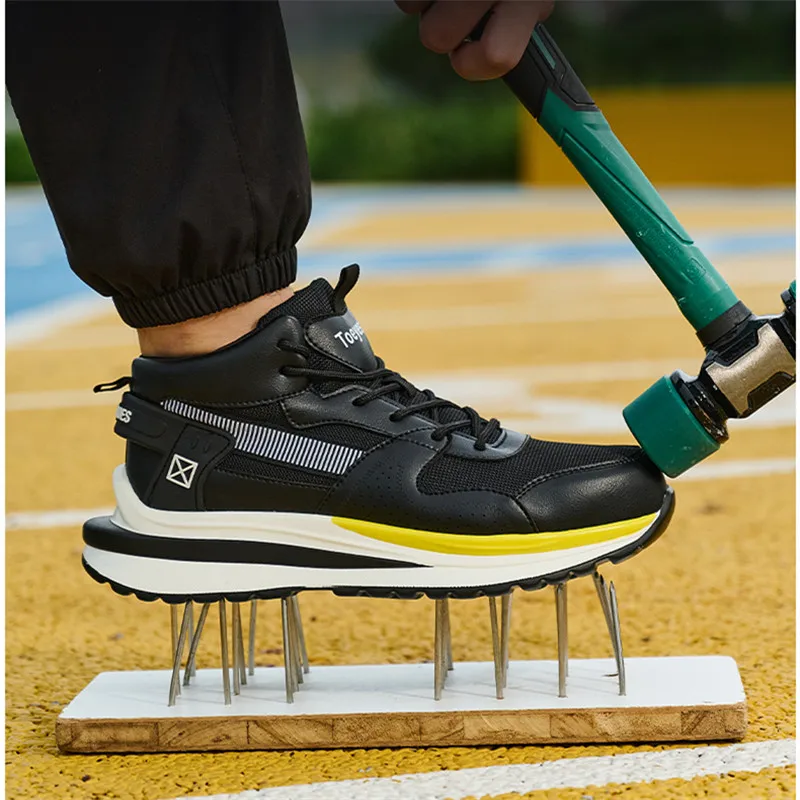 

Lightweight Comfort Safety Shoes Men Anti-smash Anti puncture Work Shoes Security Sneakers Non-slip Protection Shoes Breathable
