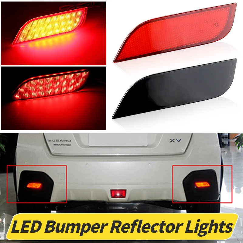 

1 пара задних фонарей, лампа заднего бампера, светодиодный отражатель, стоп-тормоз, предупреждение, туман для Subaru Impreza XV WRX LEVORG Crossove OEM # :84281FG000