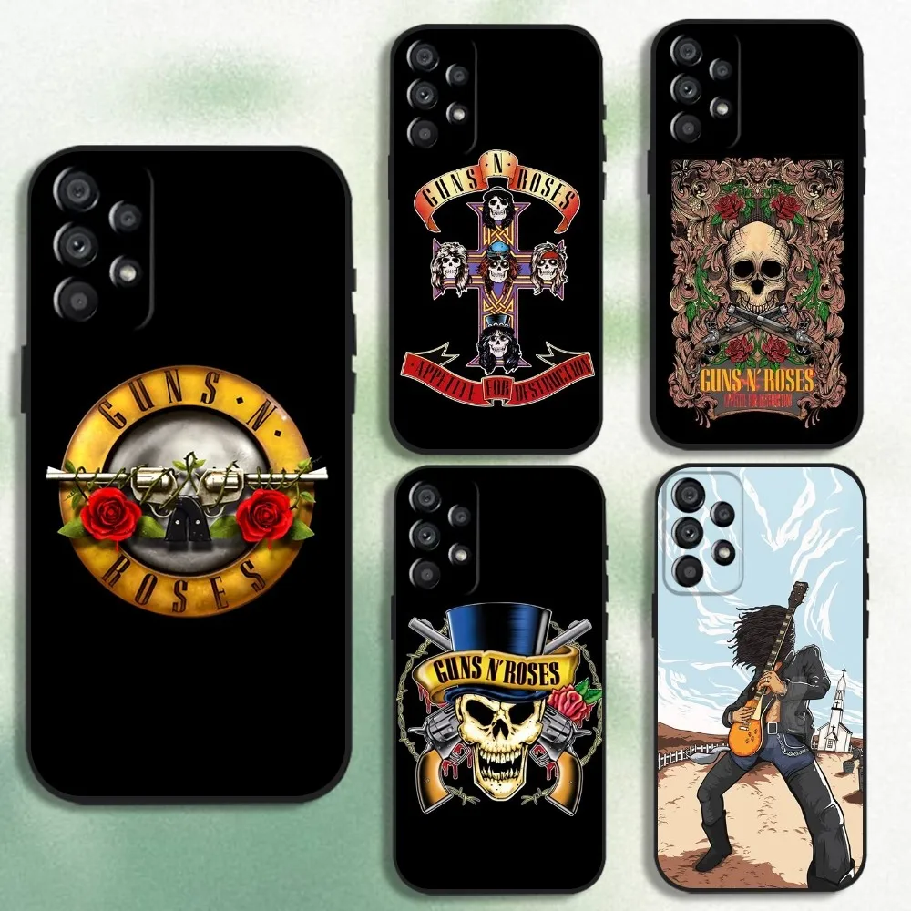 

Band G-Guns N Roses Phone Case For Samsung Galaxy A20,A21s,A22,A31,A32,A52,A53,A72,73,A80 Soft Black Cover