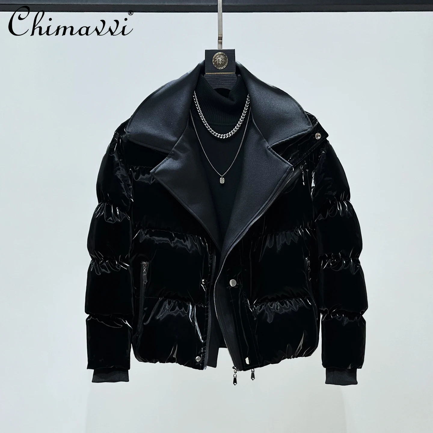 الراقية ليوبارد طباعة الربط فو قطعتين سترات الرجال 2025 شتاء جديد سترات سميكة الدافئة أنيقة طويلة الأكمام شيك السترات