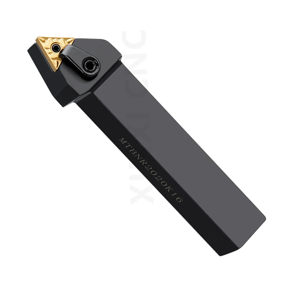 CNC Lathe 75 Degree External Turning Tool Holder MTBNR with Compound Triangular Insert Clamp Type for Metal Machining