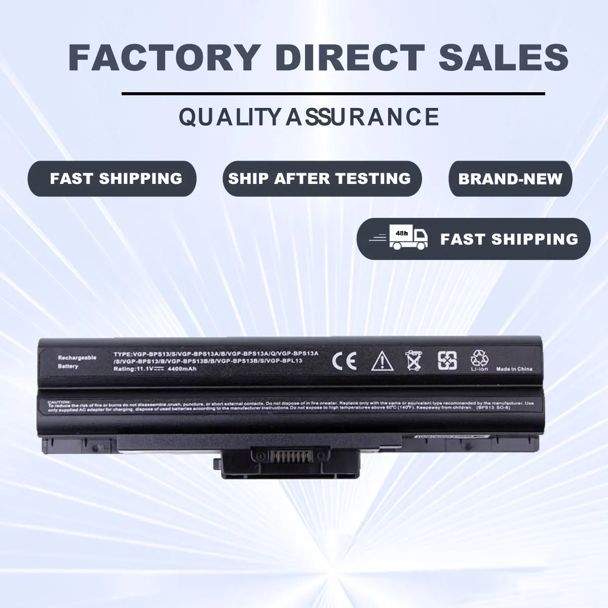 Imagem -01 - Dxt-bateria do Portátil para Sony Vgp-bps13b s Vgp-bps13a Vgp-bps13as Vgp-bps13b s Vaio Vgn-aw53fb Vgn-fw150ew Novo