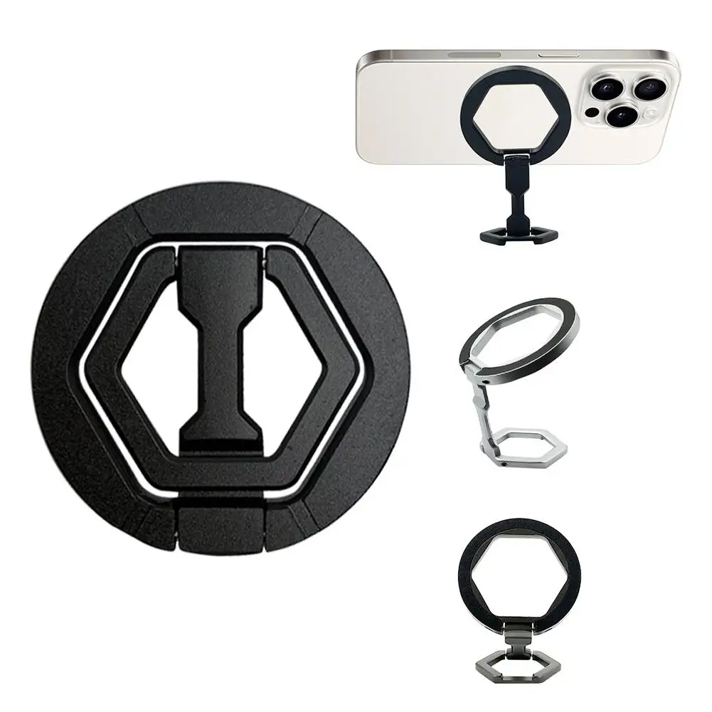 

Strong Magnetic Stand For IPhone 16 Pro Max 14 13 12 15 Magnet Finger Grip Kickstand Mobile Phone Holder For Samsung Q5G6