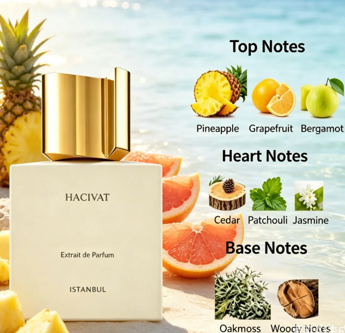 Hacivat-new launched neutral perfume spray, 3.4oz100ml, wooden western style, lasting fragrance, suitable for daily commuting, dating, business occasions, Valentine's Day, New Year gift
