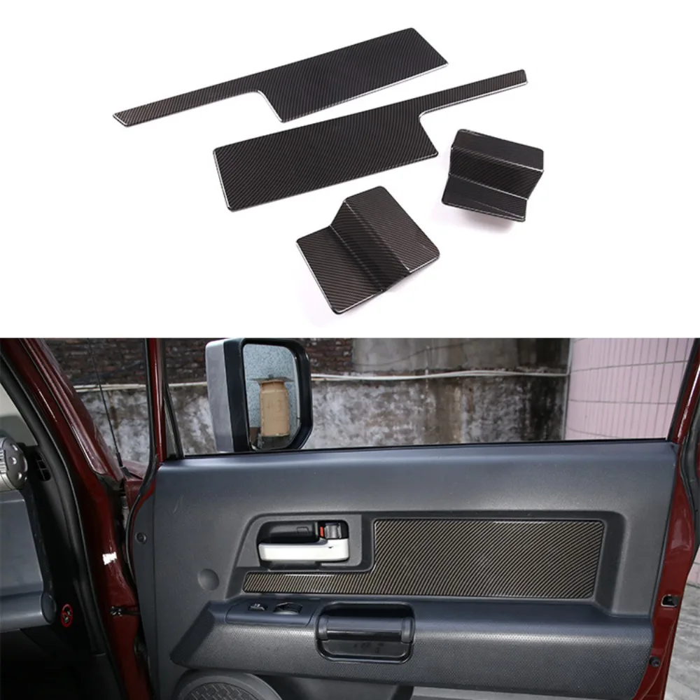 

LHD 4PCS ABS Car Door Inner Door Panel Decorative Sticker Cover For Toyota FJ Cruiser 2007-2021 Inner protection Accessories