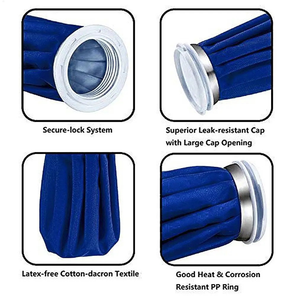 압축 무릎 보호대 재사용 가능한 냉각 아이스 팩 백, 유연한 젤 콜드 팩 랩 백, 무릎 팔꿈치 관절용