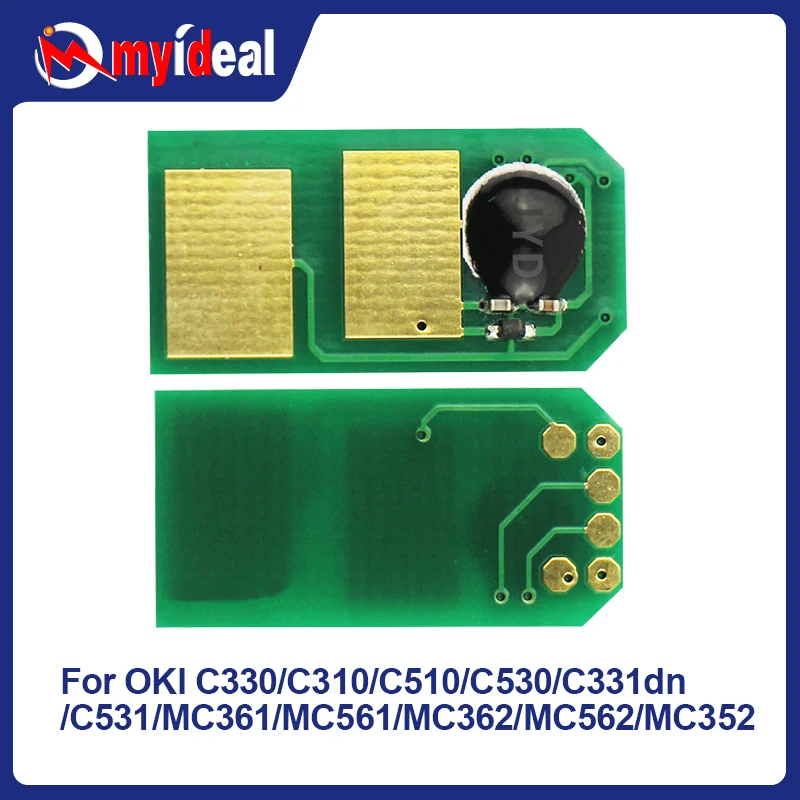 44469803 44469704 44469705 44469706 44469701 44469702 Чип для тонера для Oki C330 C310 C510 C530 C331dn C531 MC361 MC561 MC362