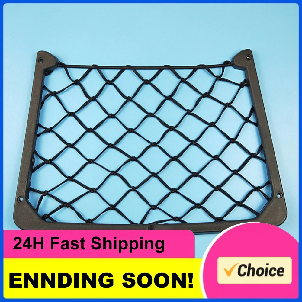 Car Seat Back Storage Net Elastic Magazine Holder Rack Car Mesh Pocket Large Mesh Bag for Caravan Motorhome Boat Camping Vehicle