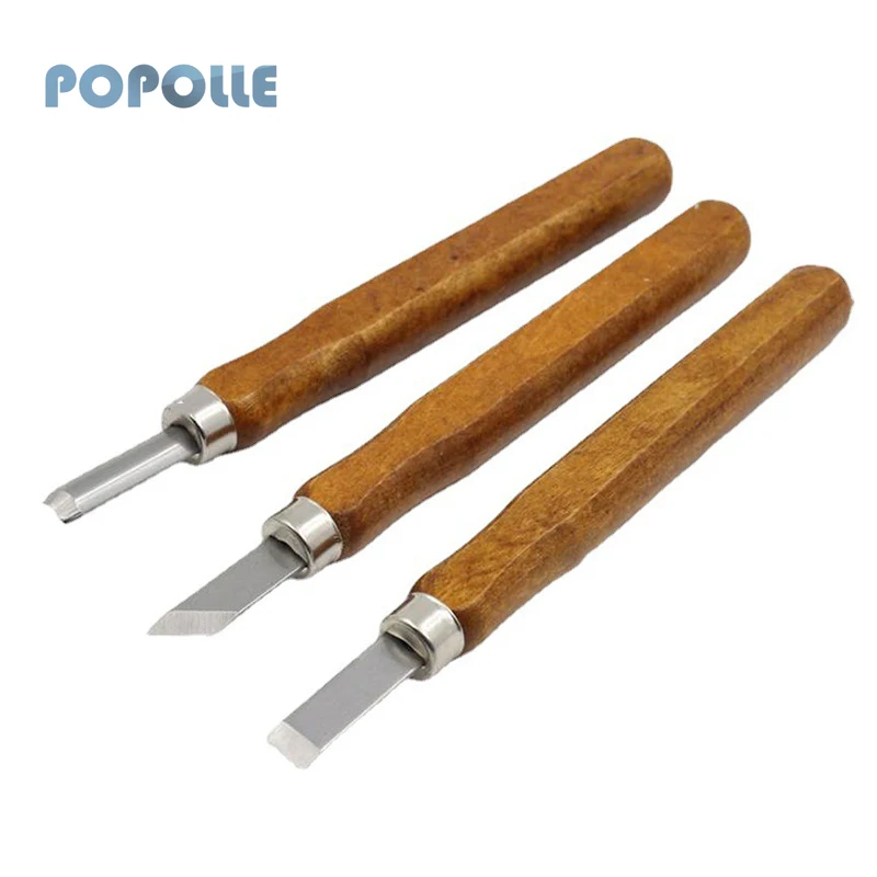 Woodworking Carving Knife Set Multifunctional DIY Handmade Wood Carving Peeling Art Modeling Knife with Wood Handle Chisel Tool