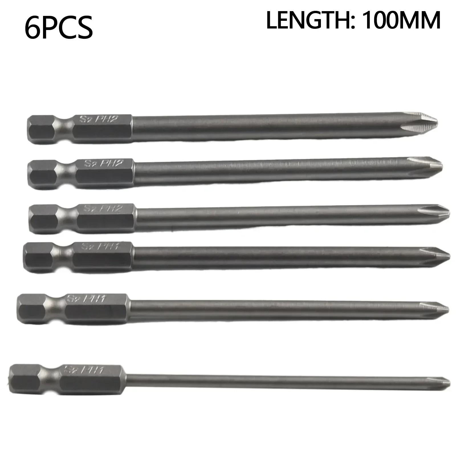 

6pcs 1 4 Hex Head Wrench Drill Bits Set 100mm Metric Electric Hexagonal Bit Screwdriver Socket Bit New Arrival