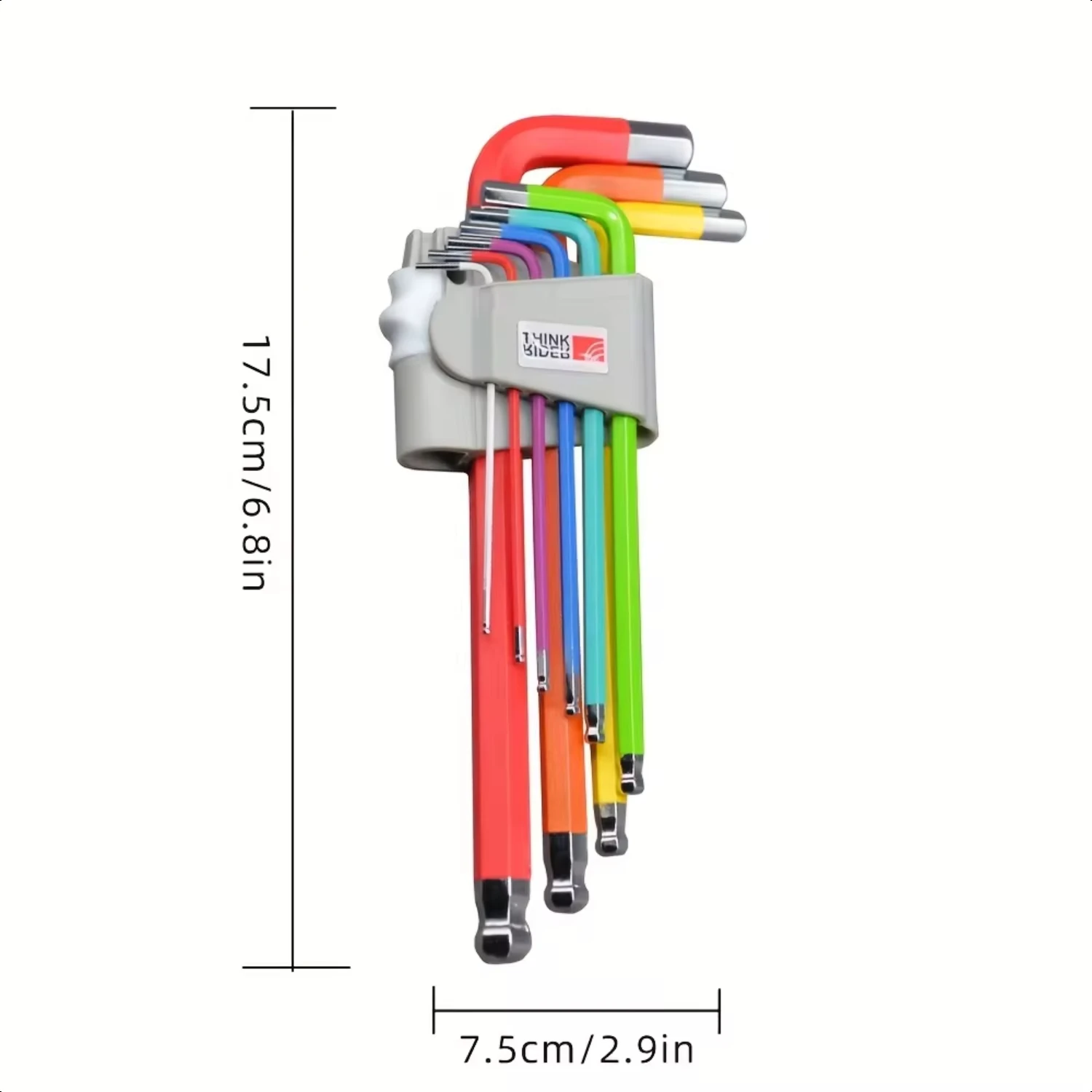 Ensemble d'outils de réparation de vélo en L, clé hexagonale intérieure, clé hexagonale, nouveau, 9 documents, 1,5mm, 2/2mm, 3mm, 4mm, 5mm, 6mm, 8mm, 10mm