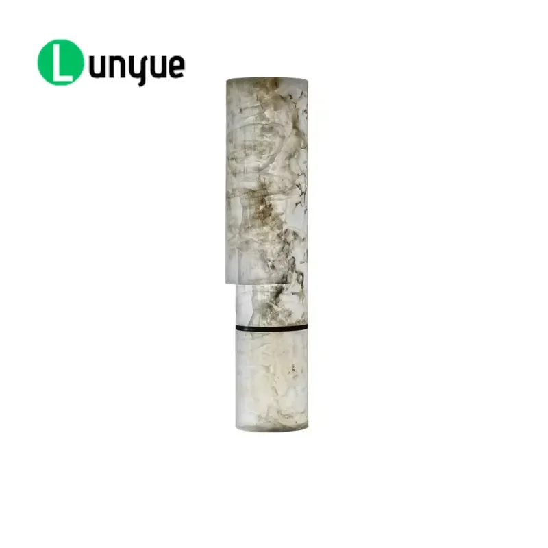 Hollow Cylinder LED Art Light Simple Pattern Outdoor Lamp for Luxury Villa Gallery Garden Decor Modern Waterproof Lighting