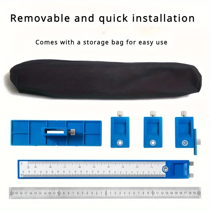 Adjustable Cabinet Hardware Jig Tool - Alignment & Positioning for Precise Drilling,Dowelling and Installation