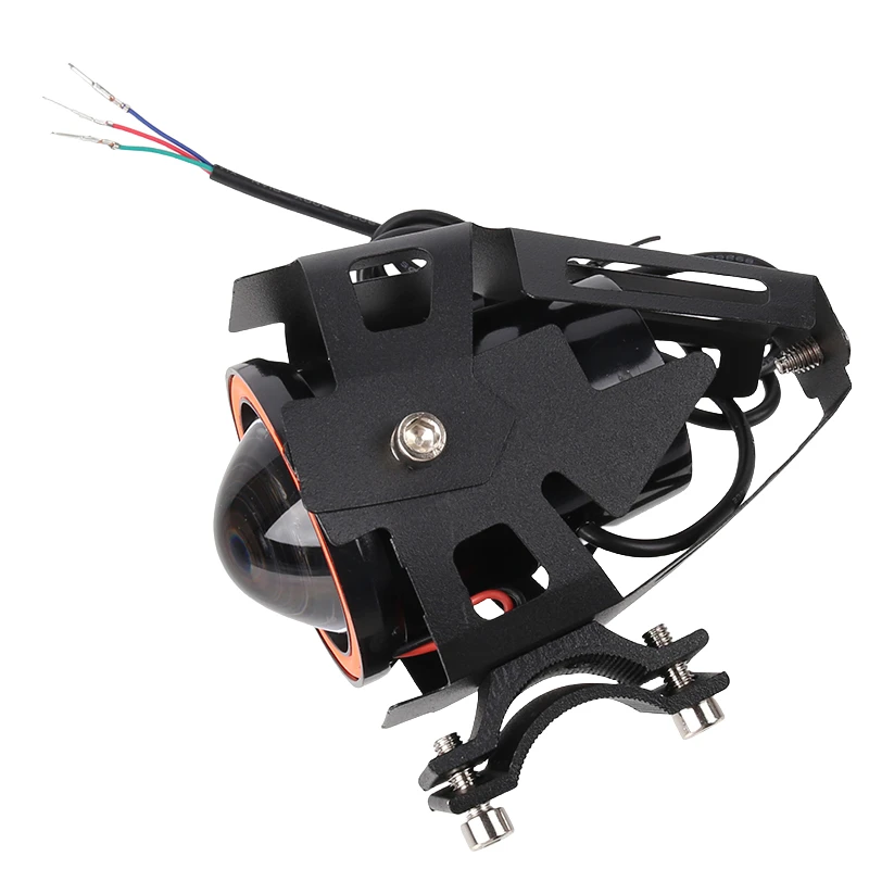 دراجة نارية المصباح أضواء الضباب السوبر مشرق Abgle عيون أضواء إضافية العالمي موتو مساعد U7 مصباح قيادة LED صغير