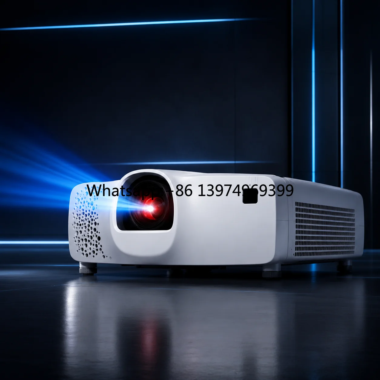 OEM 5200 Lumens Short Throw Laser Projector 4K Enhancement HDR10 RICOH Lens Built-In Speakers Portable for Home Theater