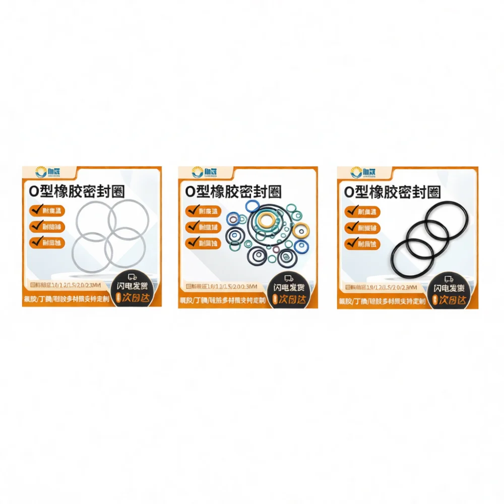 Silicone O Ring Seal Ring Heat Resistant Rubber Gasket For Industrial Chemical System Hydraulic Pipe Connector Maintenance Parts