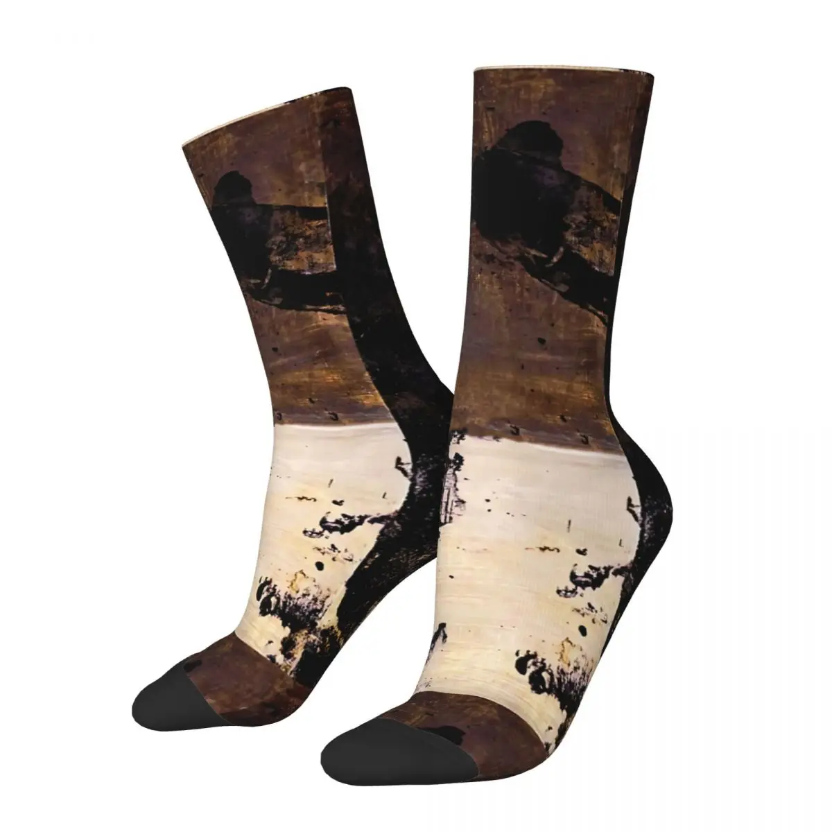 

Забавные сумасшедшие носки для мужчин художественные царапины в стиле хип-хоп винтажные качественные бесшовные носки с принтом для мальчиков новинка подарок