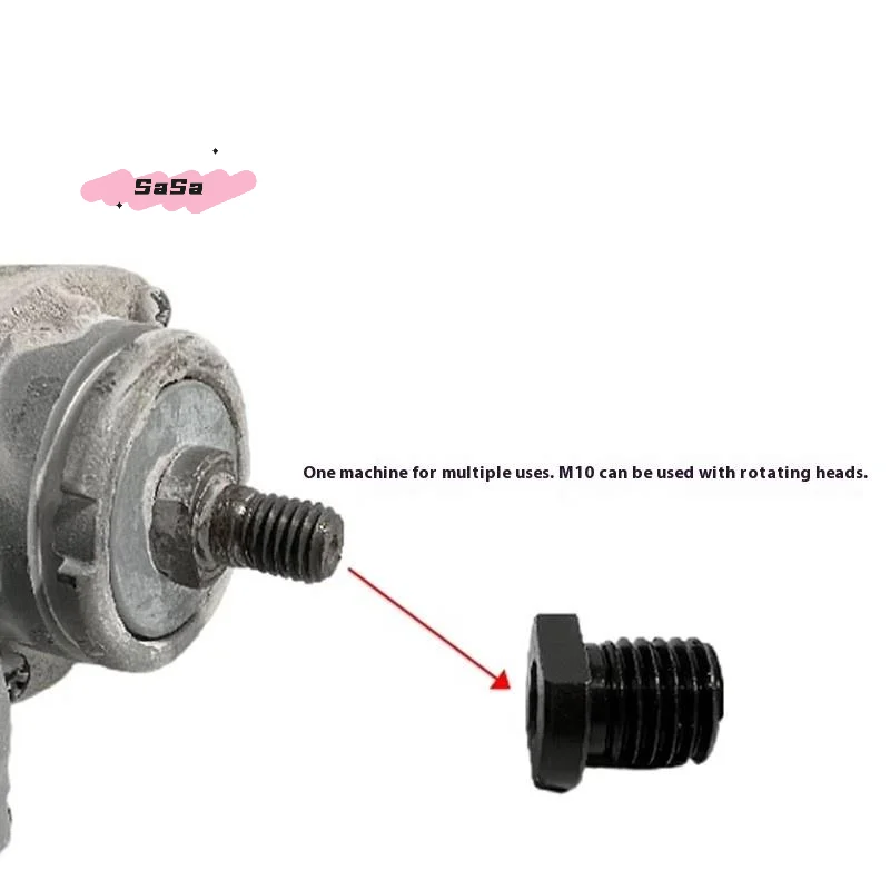 Angle Grinder Adapter M10/M14 Thread Attachment Spindle Arbor Conversion Kit Female to Male Connector Rod for Power Tools