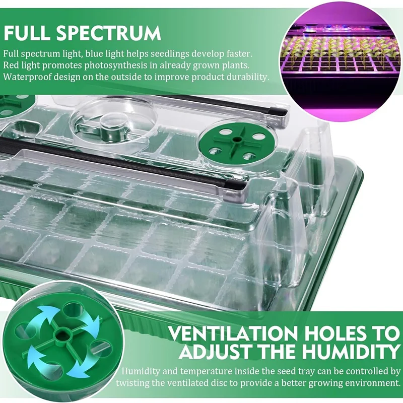 2 Zestawy 40-Komórkowych Zesta – Humidity Dome Kit recenzja i cena