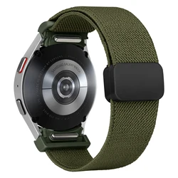 No Gaps Nylon Band For Samsung Galaxy Watch 6 7 strap magnetic 20mm bracelet Galaxy watch 6 4 classic 5 pro 47mm 43mm 44mm 40mm