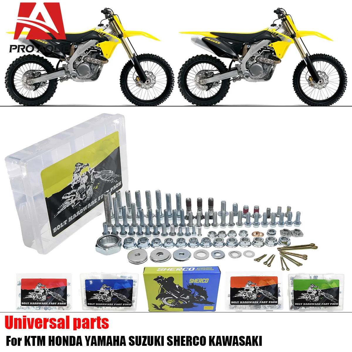 

Motorcycle Dirt Bike Complete Vehicle Screw Gasket Kit First Aid Kit For SUZUKI RM RMZ RMX DRZ 125 150 250 300 450 2001-2024 etc