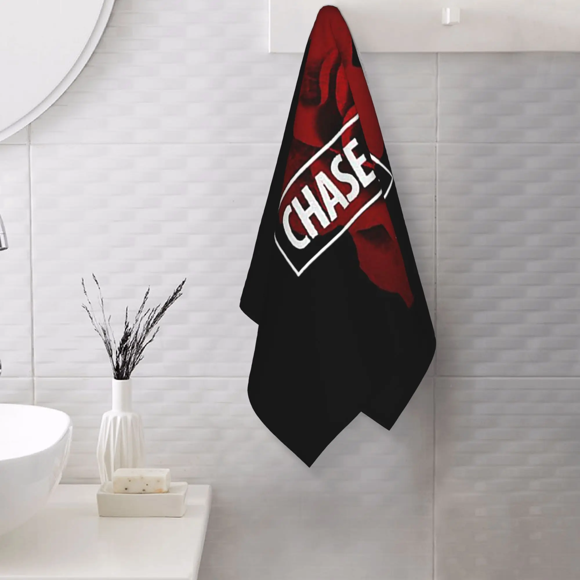 Custom Chase Atlantic Rose Logo Soft Face Towel Quick Dry Pool Bath Cotton Towels Absorbent