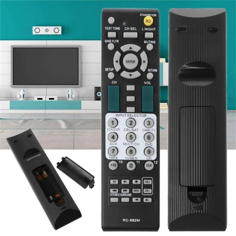 Replacement Remote Control RC682M for TX-SR605 TX-SA8560 HTR550 TX-SR603 TX-SA605 HTR550S Disc Player Accessories H7JF