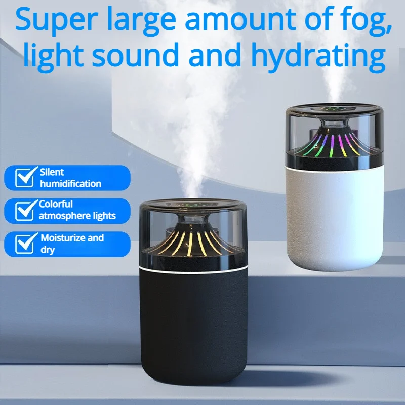 

2026 Mini Humidifier Car Air Freshener USB Multi-functional Silent Small Atomizing Spray Machine Ambient light