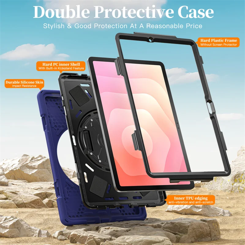 Shockproof Tablet Cover For Samsung Galaxy Tab S11 S10 Lite S9 FE 10.9 S8 S7 11 Plus 12.4 in Ultra 14.6 inch Case Funda Coque