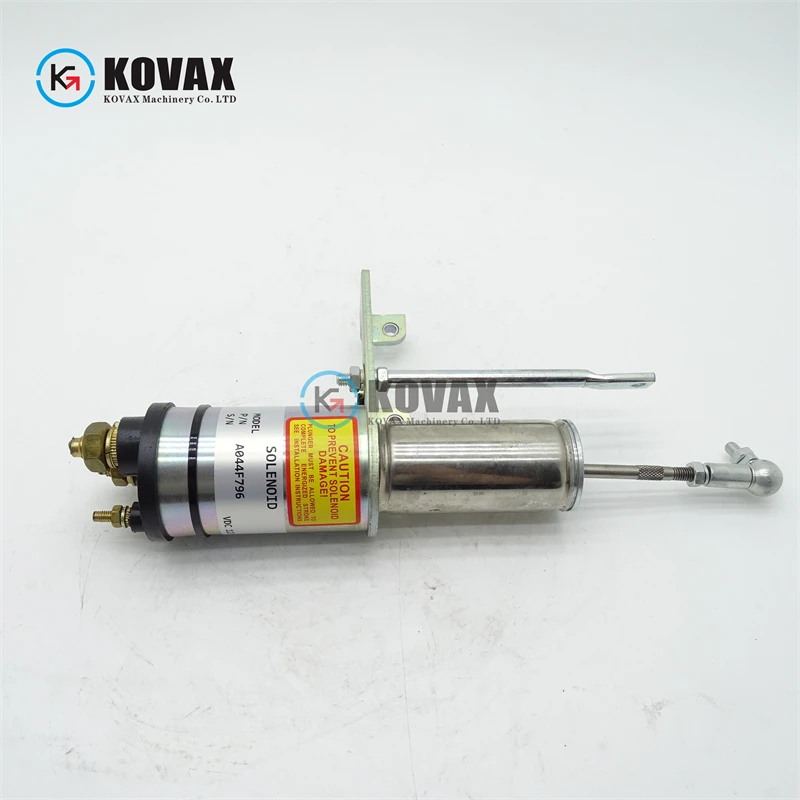 A044F796 صمام الملف اللولبي لإيقاف المحرك 12 فولت لأجزاء حفارة المحرك #6