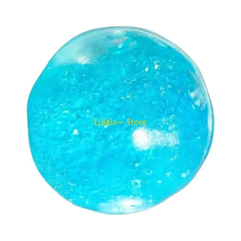 Y4QA TPR Shaved Ice Texture Handmade Squeeze Ball Relaxing Anti Anxiety Toy For Children Classroom Adults