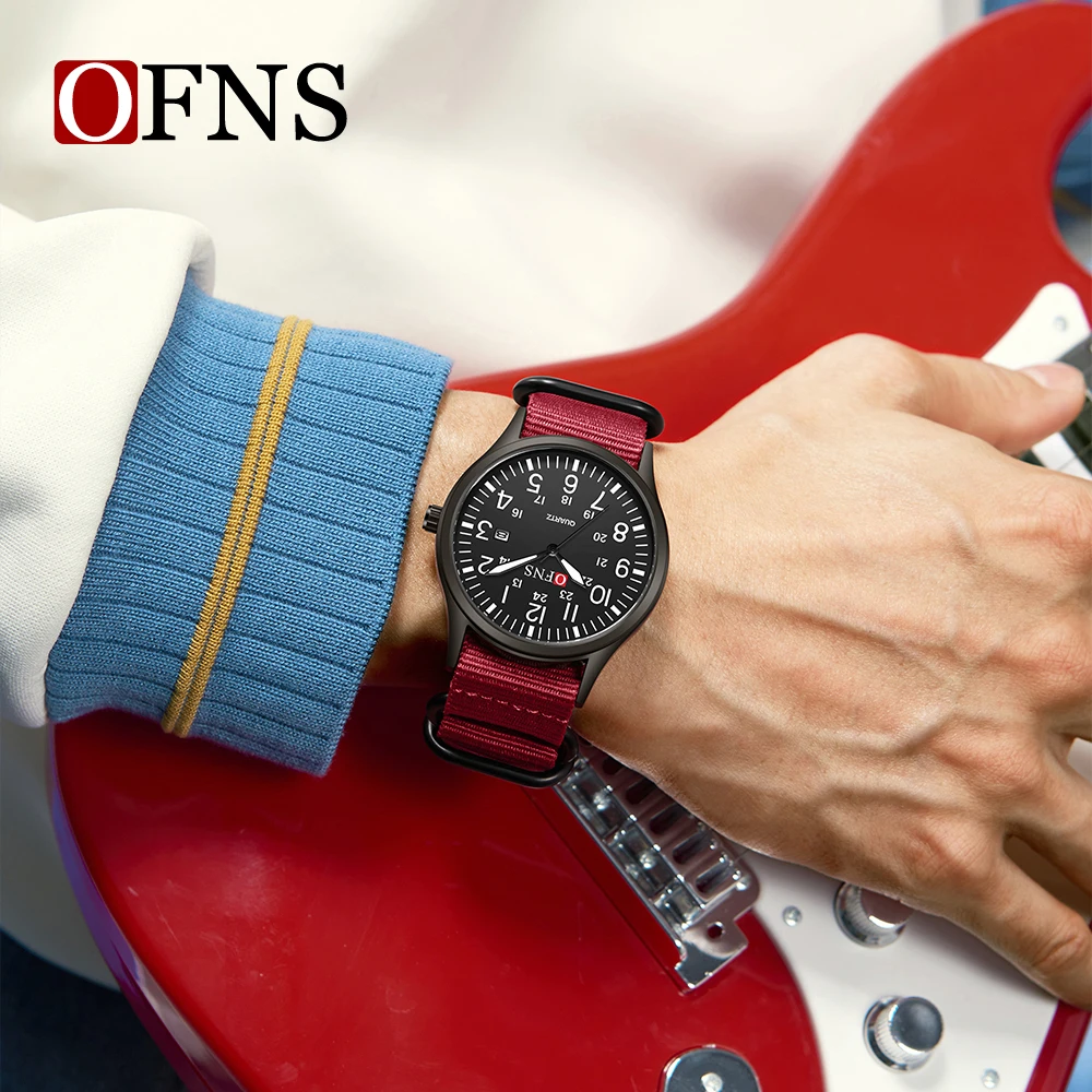 OFNS جديد 7200 ساعة كوارتز عصرية فاخرة للطلاب مقاومة للماء ومزاج بسيط كاجوال للنساء