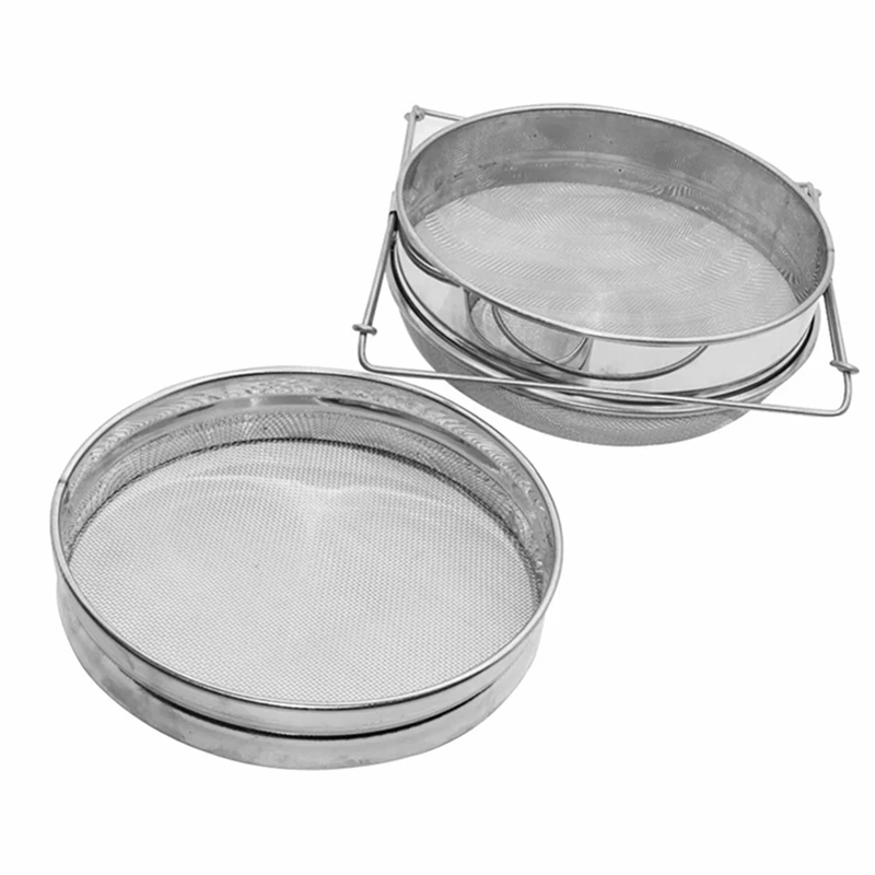 Doppels chicht Edelstahl Honig filter Doppels ieb Imkerei Ausrüstung Filter Imkerei Ausrüstung